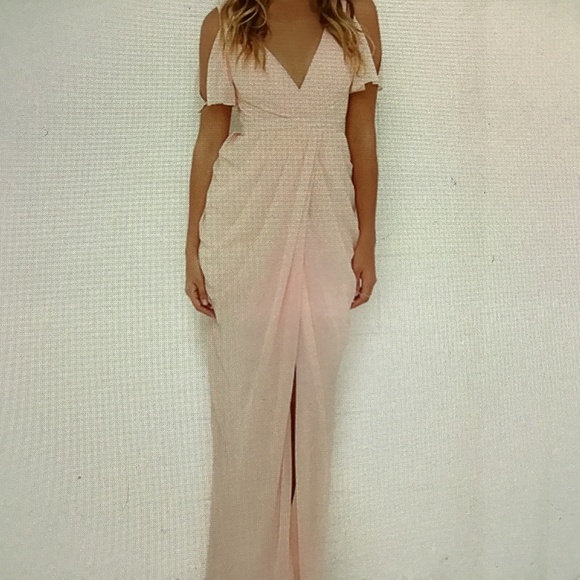 Bariano Graze - Full Dancer Peach Maxi Dress XS - Picture 1 of 7